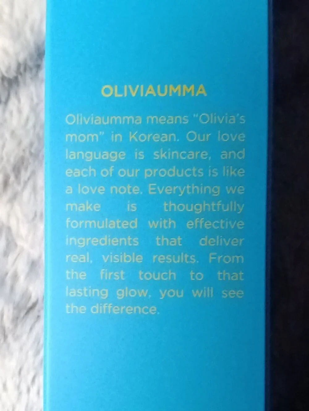 Olivia M hydrating foam